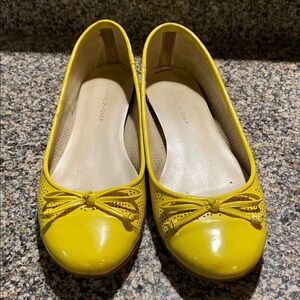 Etienne Aigner Yellow Ballet Flats